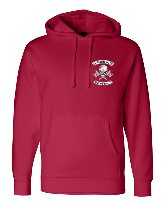 To The Point Tattoo "OG" Heavyweight Hoodie - Red