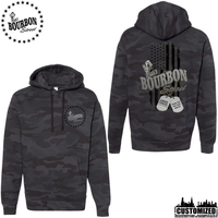 115 Bourbon Street Freedom Tribute Heavyweight Hoodie - Black Camo