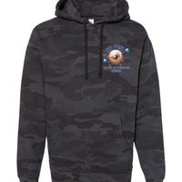 To The Point Piercing Studio Heavyweight Hoodie - Black Camo