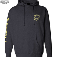 "Get in Motherfluffer..." Heavyweight Hoodie - Charcoal Heather