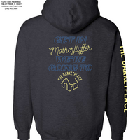 "Get in Motherfluffer..." Heavyweight Hoodie - Charcoal Heather