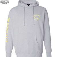 "Get in Motherfluffer..." Heavyweight Hoodie - Grey Heather