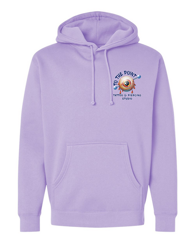 To The Point Piercing Studio Heavyweight Hoodie - Lavender