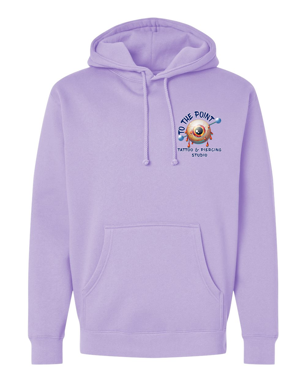 To The Point Piercing Studio Heavyweight Hoodie - Lavender