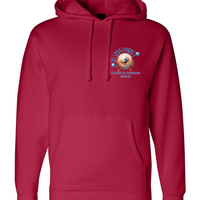 To The Point Piercing Studio Heavyweight Hoodie - Red