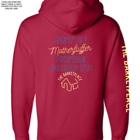 "Get in Motherfluffer..." Heavyweight Hoodie - Red