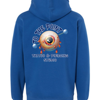 To The Point Piercing Studio Heavyweight Hoodie - Royal Blue