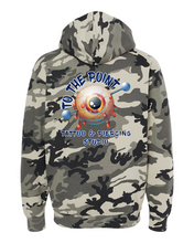 Load image into Gallery viewer, To The Point Piercing Studio Heavyweight Hoodie - Snow Camo