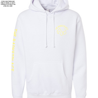 "Get in Motherfluffer..." Heavyweight Hoodie - White