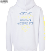"Get in Motherfluffer..." Heavyweight Hoodie - White