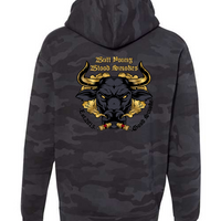Bull Young Heavyweight Hoodie - Black Camo