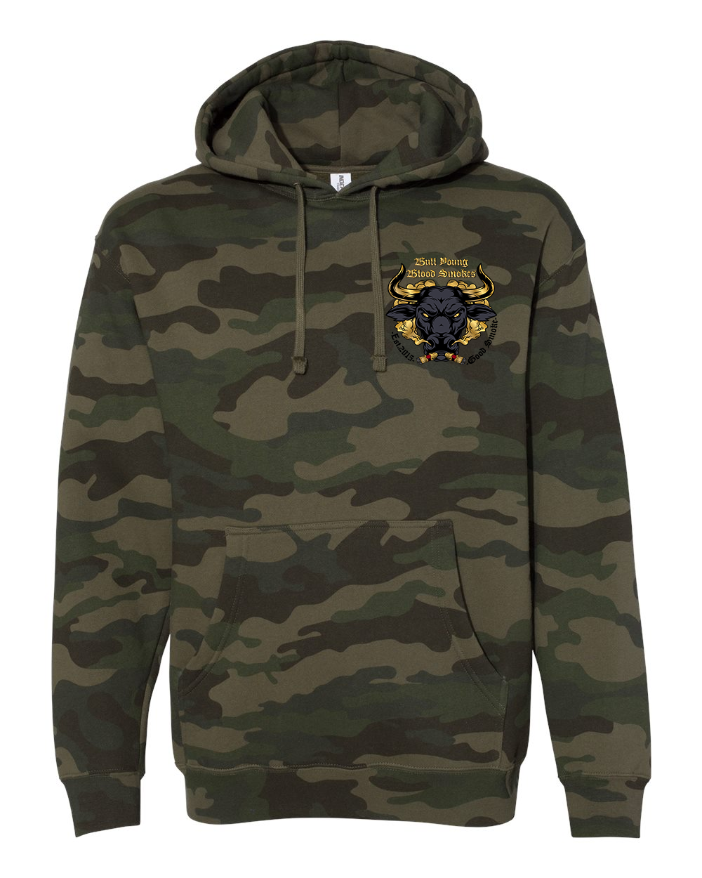 Bull Young Heavyweight Hoodie - Forest Camo