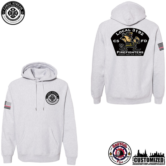 Carol Stream FD Premium Heavyweight Cross-grain Pullover - Grey Heather