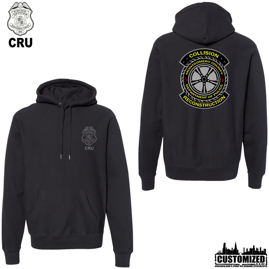 MCPD CRU Premium Heavyweight Cross-Grain Pullover "Style1" - Black