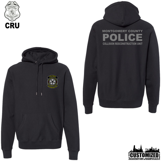 MCPD CRU Premium Heavyweight Cross-Grain Pullover "Style2" - Black