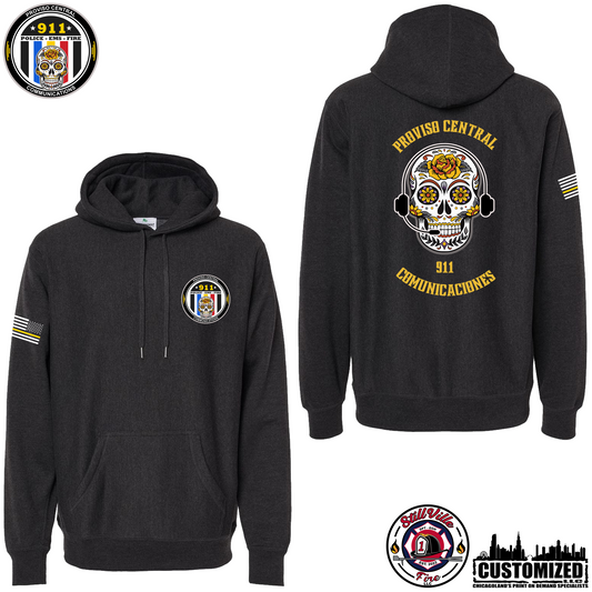 Proviso Central Comm. Premium Heavyweight Cross-grain Pullover Hoodie - Charcoal Heather