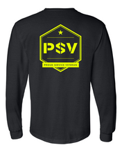 Load image into Gallery viewer, PSV Long Sleeve Gildan shirt - Black