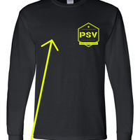 PSV Long Sleeve Gildan shirt - Black