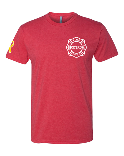 CFD R.E.D. Next Level shirt - Heather Red