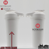 New Hourglass Nutrition Shaker - White