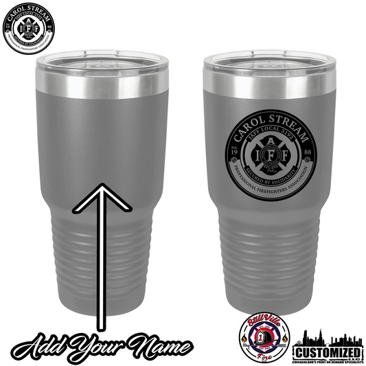 Carol Stream FD 30oz Stainless Steel Tumbler "Style1" - Grey