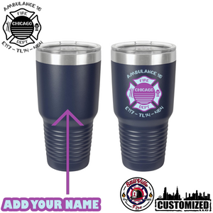 CFD Ambulance Co. 15 - Navy 30oz Stainless Steel Tumbler