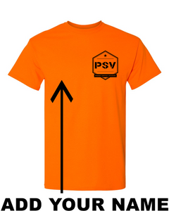 PSV Short Sleeve Gildan shirt - Safety Orange