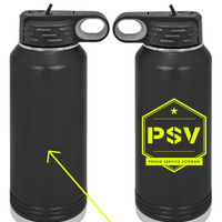 PSV 40oz. Stainless Steel Water Bottle - Black