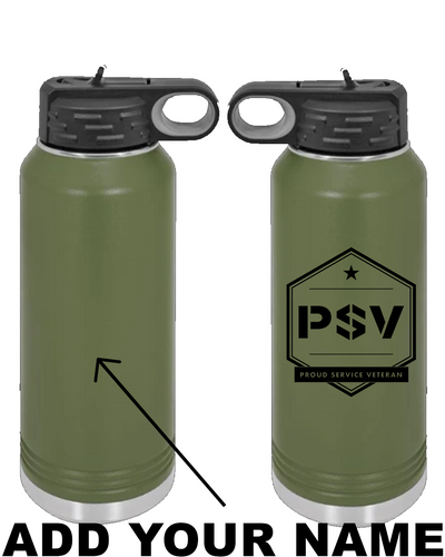PSV 40oz. Stainless Steel Water Bottle - Military Green