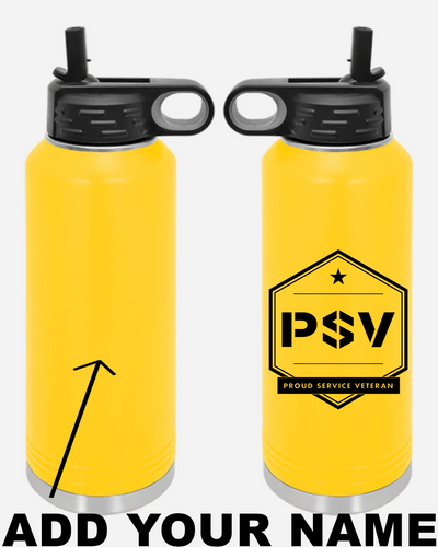 PSV 40oz. Stainless Steel Water Bottle - Yellow