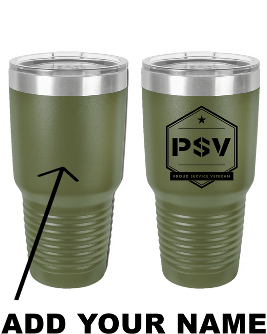 PSV 30oz. Stainless Steel Tumbler - Military Green