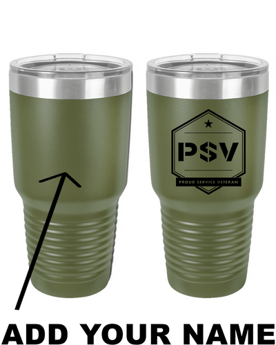 PSV 30oz. Stainless Steel Tumbler - Military Green
