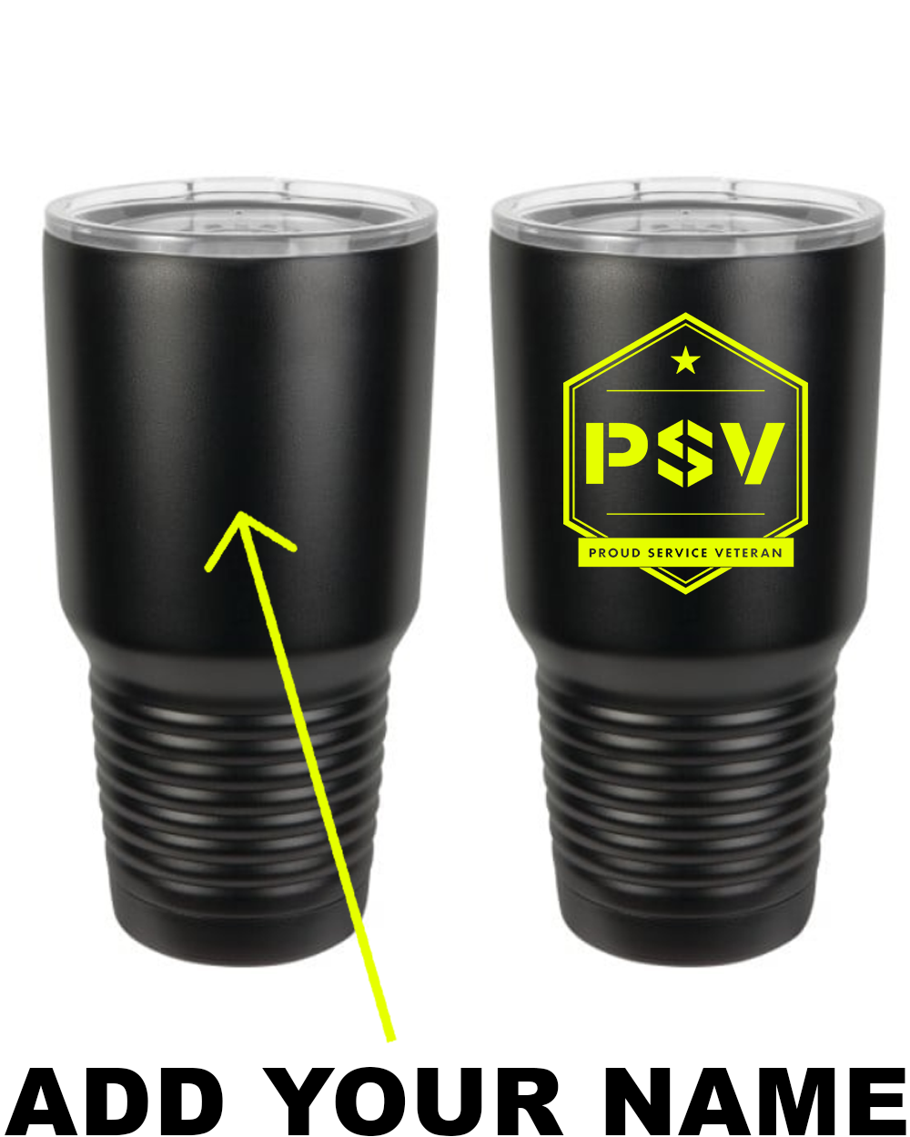 PSV 30oz. Stainless Steel Tumbler - Black