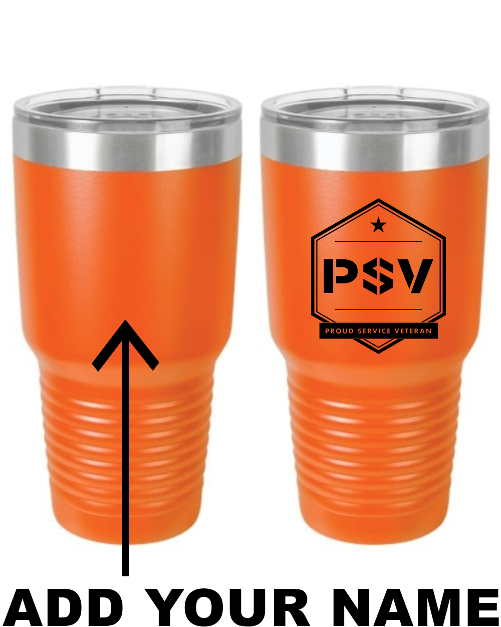 PSV 30oz. Stainless Steel Tumbler - Orange