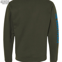 "All You Need Is Love And A Cat, Or Two, Or Three..." Midweight Sweatshirt - Army