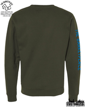 Load image into Gallery viewer, &quot;All You Need Is Love And A Dog, Or Two, Or Three...&quot; Midweight Sweatshirt - Army