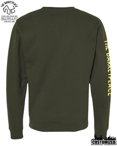 "Hold My Beer, I Need to Pet That Dog" Midweight Sweatshirt - Army