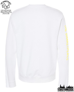 "Hold My Beer, I Need to Pet That Dog" Midweight Sweatshirt - White