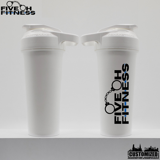 Five Oh Fitness 27oz. Sportshaker USA shaker cup - White