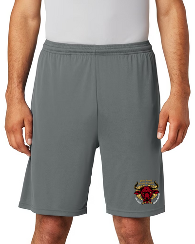 Bull Young Polyester Shorts w/Pockets - Grey