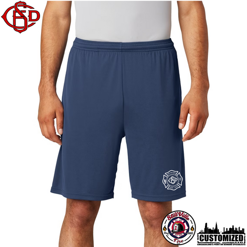 Central Stickney FD Navy Pocketed Shorts - 4 Logo Options
