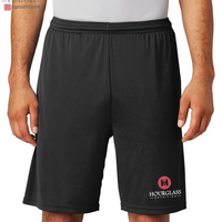Hourglass Nutrition 100% Polyester shorts with Pockets - Black