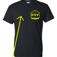 PSV Short Sleeve Gildan shirt - Black