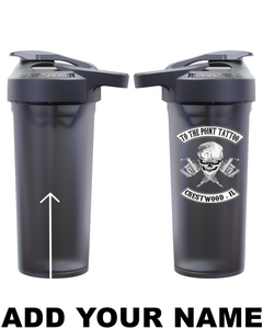 To The Point Tattoo 27oz. Sportshaker USA Shaker Cup - Smoked