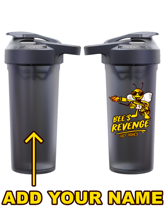 Bee's Revenge Hot Honey USA-MADE 27oz. SportShaker cup