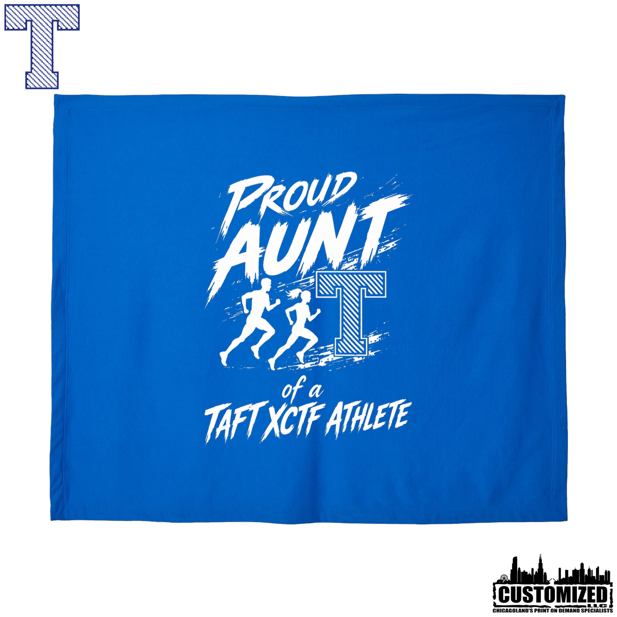 Taft Cross Country Proud Aunt Stadium Blanket - Royal