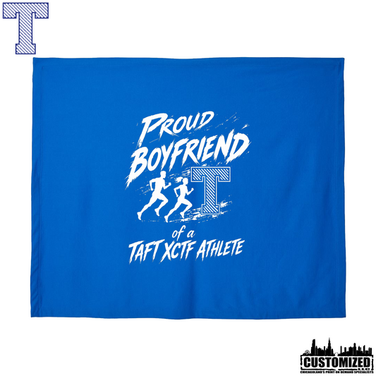 Taft Cross Country Proud Boyfriend Stadium Blanket - Royal