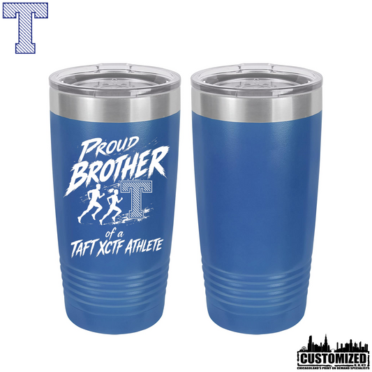 Taft Cross Country Proud Brother 20oz Stainless Steel Tumbler - Royal