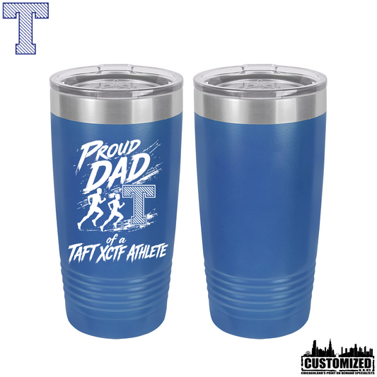 Taft Cross Country Proud Dad 20oz Stainless Steel Tumbler - Royal