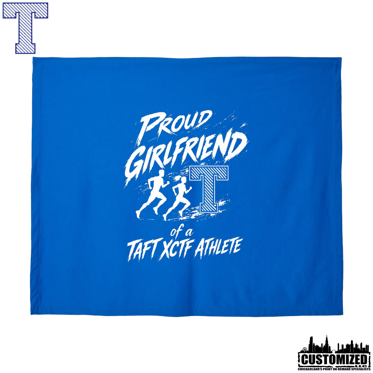 Taft Cross Country Proud Girlfriend Stadium Blanket - Royal